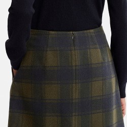 Wool blended mini skirt clone